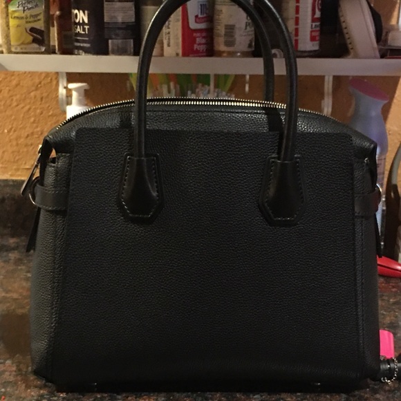 michael kors mercer small pebbled leather belted satchel